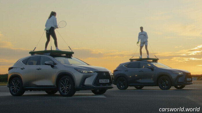Lexus Tied Two Tennis Players to the Roof and Then Drove Around | Carscoops